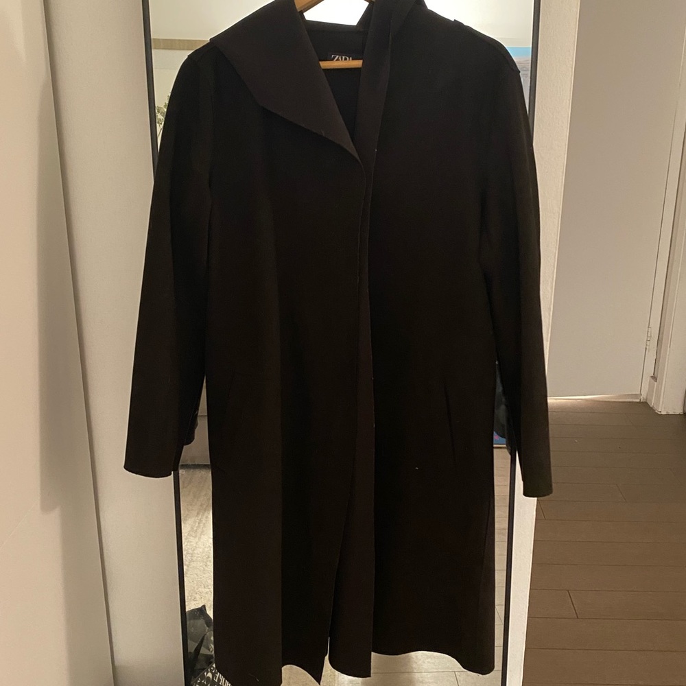Zara Black Duster Jacket